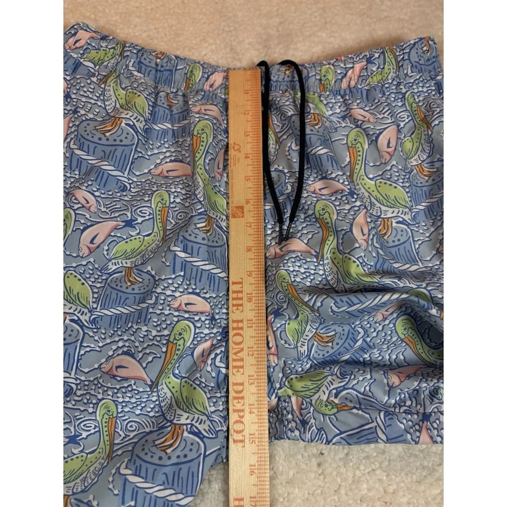 Vineyard Vines Swim Trunks Mens‎  Blue Pelican Fish Size Xl